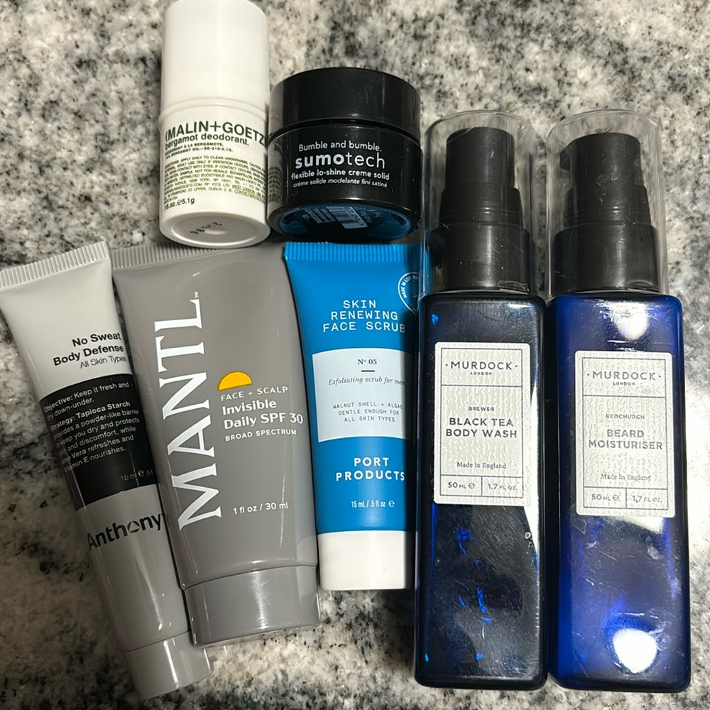 7-pc men's face and body wash travel bundle MURDOCK~MALIN+GOETZ~ Anthony~ MANTL